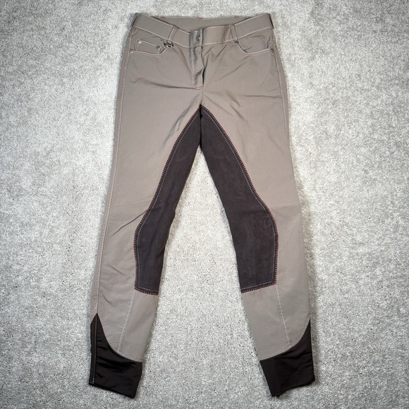 USG Equestrian Horse Riding Pants Women's Size 30L Brown Breeches - Picture 1 of 9
